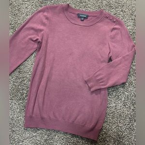 BEST OFFER ModCloth Quarter Sleeve Purple Light Sweater Material Buttons